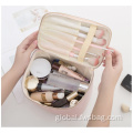 Travel Makeup Bag Custom Waterproof Toiletry PU Leather Custom Makeup Bag Supplier